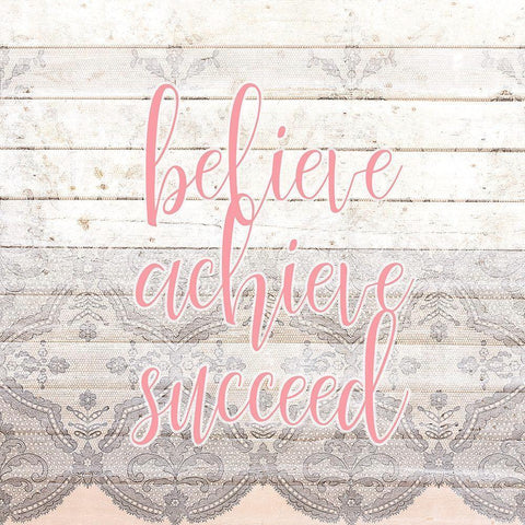 Always Believe 2 Black Ornate Wood Framed Art Print with Double Matting by Kimberly, Allen