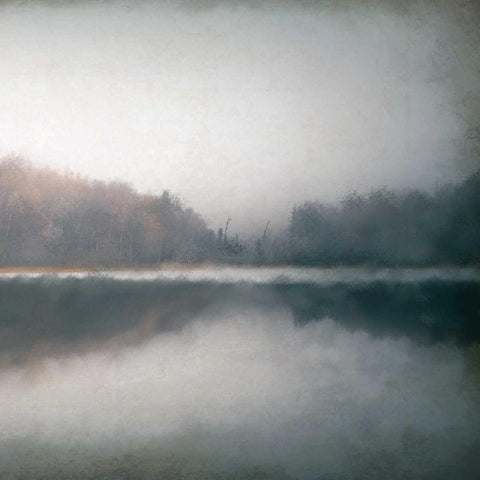 Cloudy Lake Black Ornate Wood Framed Art Print with Double Matting by Allen, Kimberly