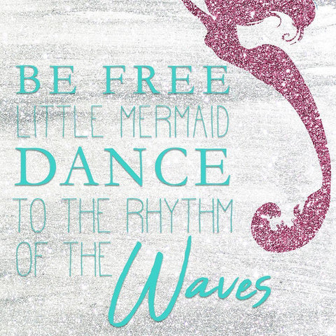 Mermaid Dreams 2 Black Ornate Wood Framed Art Print with Double Matting by Kimberly, Allen