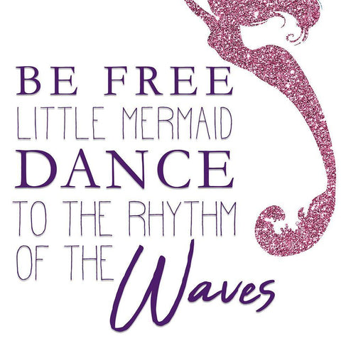 Mermaid Dreams 2 v2 White Modern Wood Framed Art Print with Double Matting by Kimberly, Allen