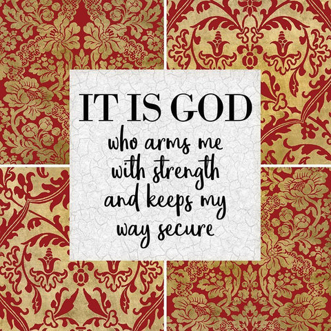 It is God Black Modern Wood Framed Art Print with Double Matting by Kimberly, Allen