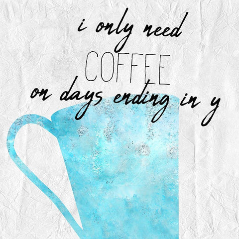 Coffee  Days 2 Black Modern Wood Framed Art Print with Double Matting by Kimberly, Allen