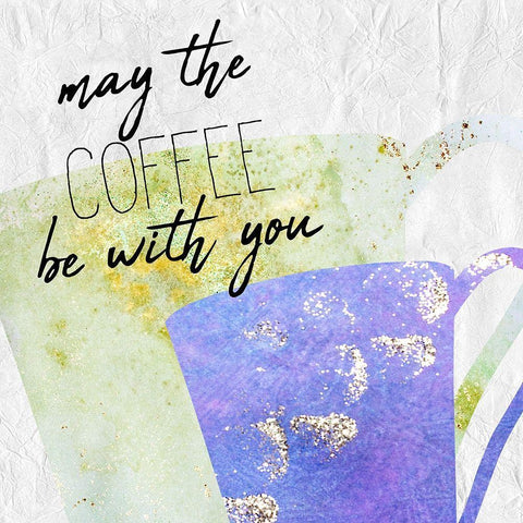 Coffee  Days 6 White Modern Wood Framed Art Print with Double Matting by Kimberly, Allen