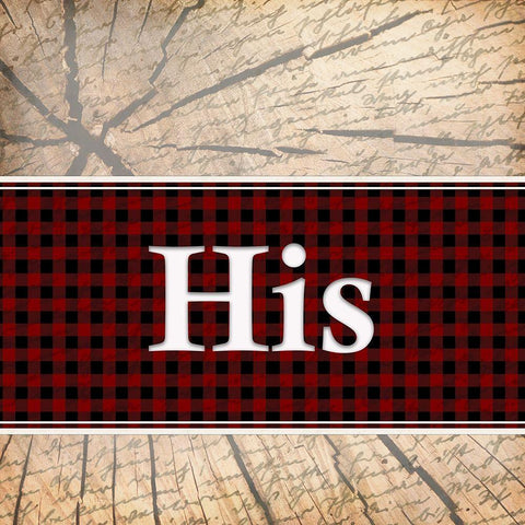 Hers and His 2 White Modern Wood Framed Art Print by Kimberly, Allen