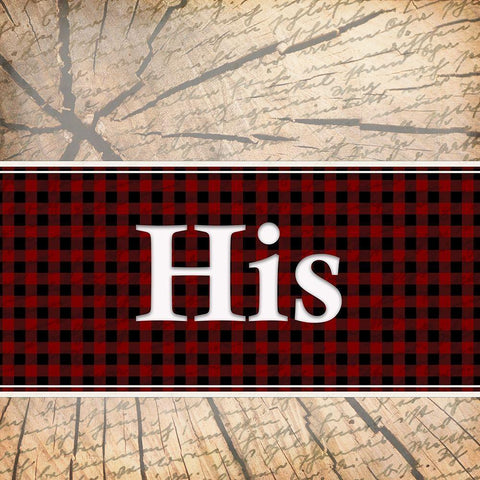 Hers and His 2 White Modern Wood Framed Art Print with Double Matting by Kimberly, Allen