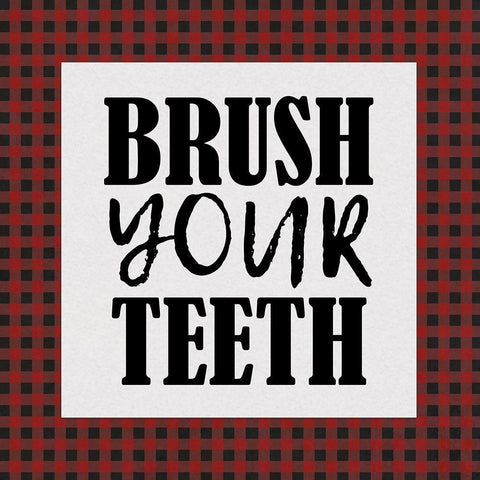 In the Bath Rules 1 Black Modern Wood Framed Art Print with Double Matting by Kimberly, Allen