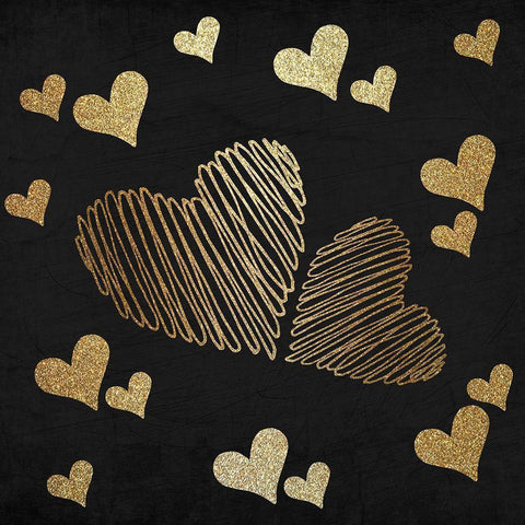 My Heart is in Paris 1 Gold Ornate Wood Framed Art Print with Double Matting by Kimberly, Allen