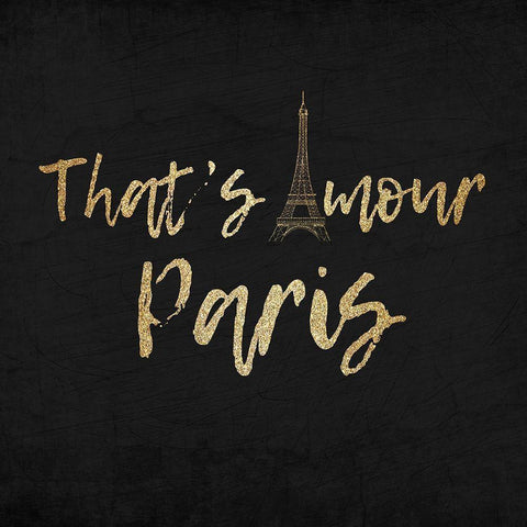 My Heart is in Paris 4 Black Modern Wood Framed Art Print with Double Matting by Kimberly, Allen