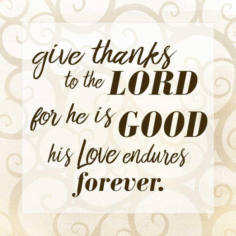 Give Thanks White Modern Wood Framed Art Print with Double Matting by Allen, Kimberly