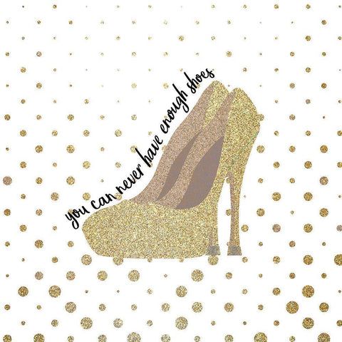 Love Shoes 2 White Modern Wood Framed Art Print by Kimberly, Allen