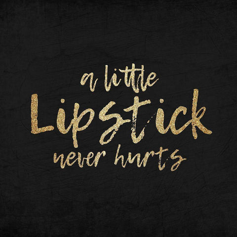 Lips 3 Black Modern Wood Framed Art Print by Kimberly, Allen