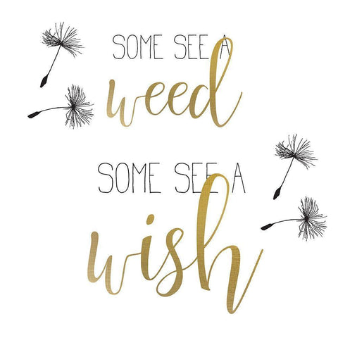 A Wish 1 Black Modern Wood Framed Art Print with Double Matting by Kimberly, Allen