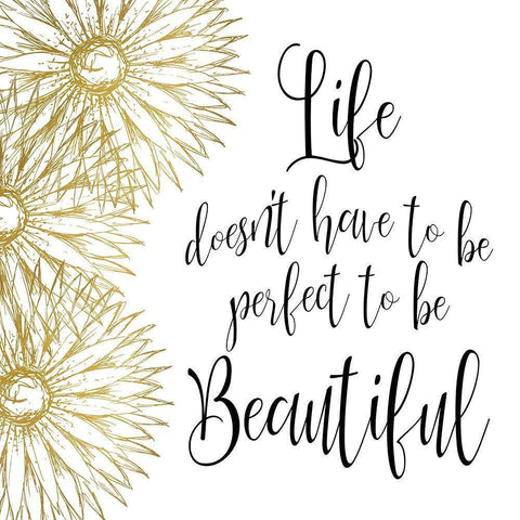 Beautiful Life Black Modern Wood Framed Art Print by Kimberly, Allen