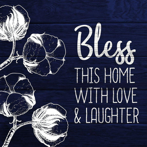 Bless this Home Black Ornate Wood Framed Art Print with Double Matting by Kimberly, Allen