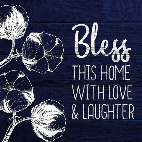 Bless this Home Black Modern Wood Framed Art Print by Kimberly, Allen