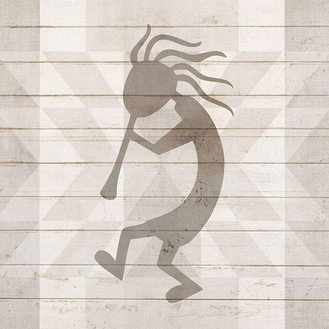 Kokopelli 2 Gold Ornate Wood Framed Art Print with Double Matting by Kimberly, Allen