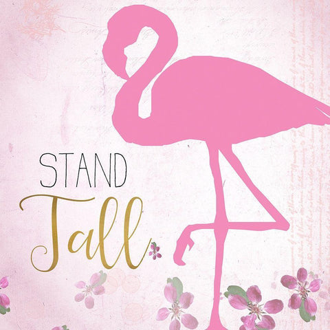 Stand Tall 2 White Modern Wood Framed Art Print with Double Matting by Kimberly, Allen
