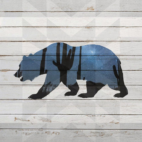 Wilderness 2 Black Modern Wood Framed Art Print by Kimberly, Allen