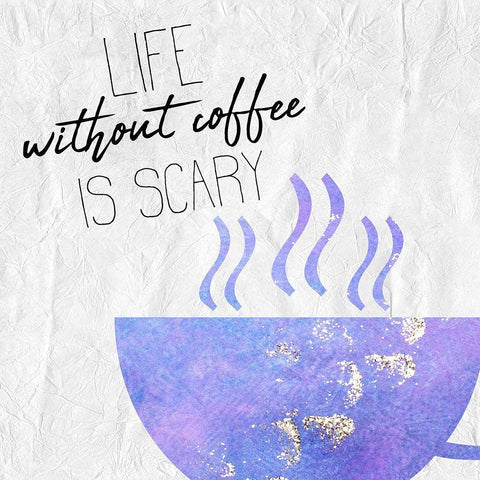 Coffee Days 9 Black Ornate Wood Framed Art Print with Double Matting by Kimberly, Allen