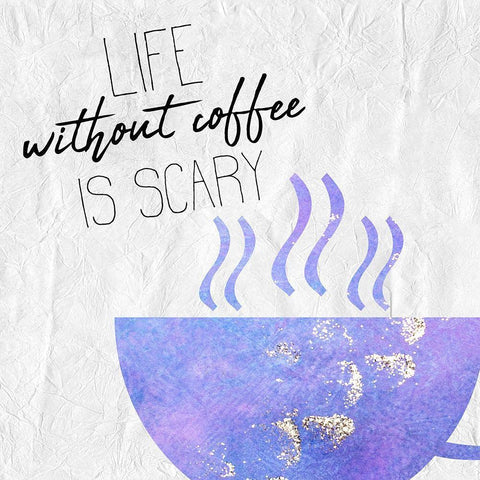 Coffee Days 9 Black Modern Wood Framed Art Print with Double Matting by Kimberly, Allen