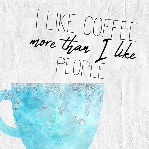 Coffee Days 10 Black Modern Wood Framed Art Print with Double Matting by Kimberly, Allen