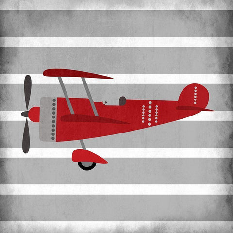 In Red 2 Black Modern Wood Framed Art Print with Double Matting by Kimberly, Allen