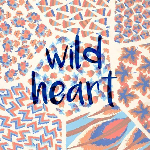 Wild Heart Black Modern Wood Framed Art Print by Allen, Kimberly