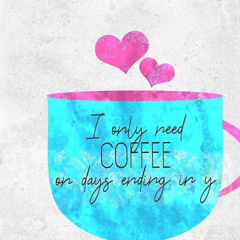 Coffee Time 2 Black Modern Wood Framed Art Print with Double Matting by Kimberly, Allen