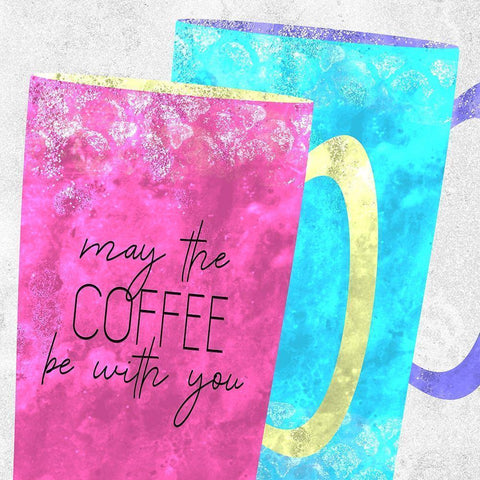 Coffee Time 6 White Modern Wood Framed Art Print by Kimberly, Allen