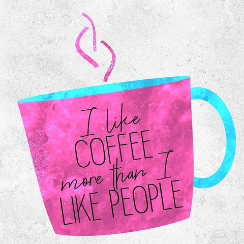 Coffee Time 11 White Modern Wood Framed Art Print by Kimberly, Allen