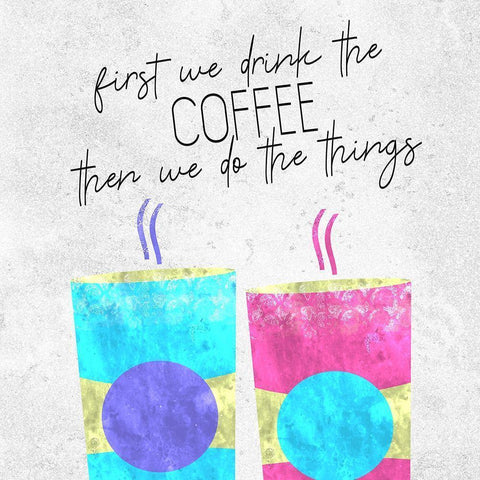 Coffee Time 13 Black Modern Wood Framed Art Print by Kimberly, Allen