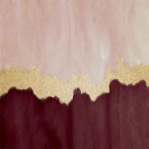 Plum Flow Gold Ornate Wood Framed Art Print with Double Matting by Kimberly, Allen