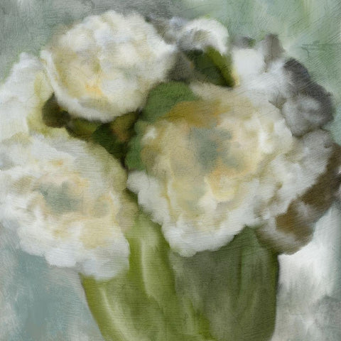 In the Vase White Modern Wood Framed Art Print by Kimberly, Allen