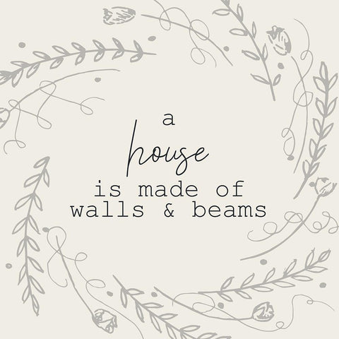 A Home 1 Gold Ornate Wood Framed Art Print with Double Matting by Kimberly, Allen