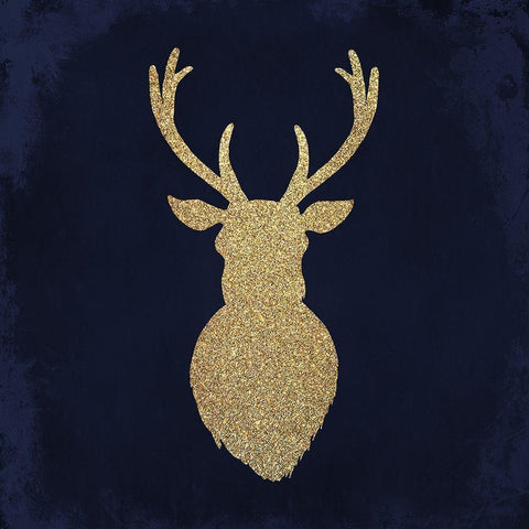 Oh Deer 1 Black Modern Wood Framed Art Print by Kimberly, Allen