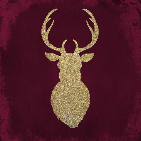 Oh Deer 2 White Modern Wood Framed Art Print with Double Matting by Kimberly, Allen