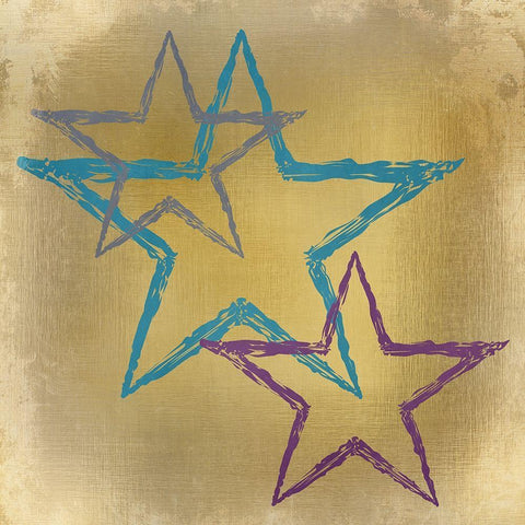 In the Stars 2 Black Modern Wood Framed Art Print by Kimberly, Allen