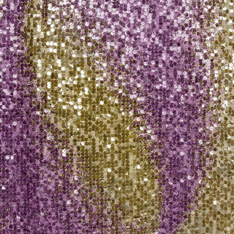 Sequins 1 Gold Ornate Wood Framed Art Print with Double Matting by Kimberly, Allen