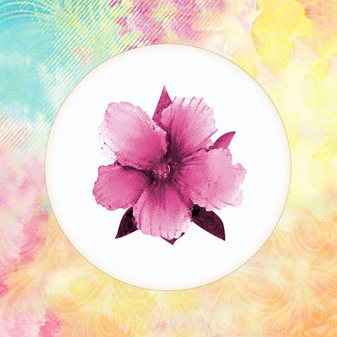 Tropic Floral 1 White Modern Wood Framed Art Print by Kimberly, Allen