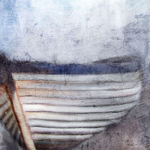Beached White Modern Wood Framed Art Print with Double Matting by Kimberly, Allen