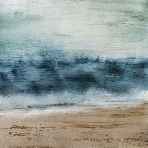At the Sea Black Ornate Wood Framed Art Print with Double Matting by Kimberly, Allen