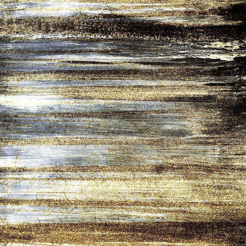 Brushed Gold White Modern Wood Framed Art Print with Double Matting by Kimberly, Allen