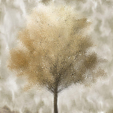 Gold Fall Black Modern Wood Framed Art Print by Kimberly, Allen