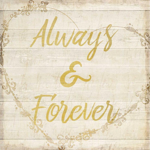 Always and Forever Black Modern Wood Framed Art Print by Allen, Kimberly