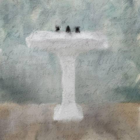 Vintage Tub 2 Black Modern Wood Framed Art Print with Double Matting by Kimberly, Allen