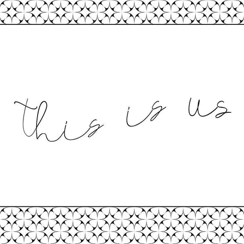 This is Us Black Ornate Wood Framed Art Print with Double Matting by Kimberly, Allen