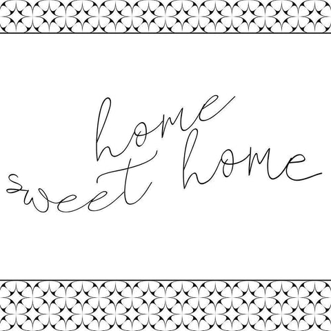 Home Sweet Home Gold Ornate Wood Framed Art Print with Double Matting by Kimberly, Allen