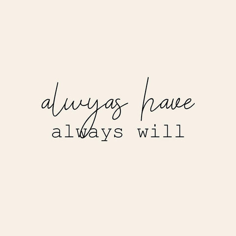 Always Love 2 White Modern Wood Framed Art Print with Double Matting by Kimberly, Allen