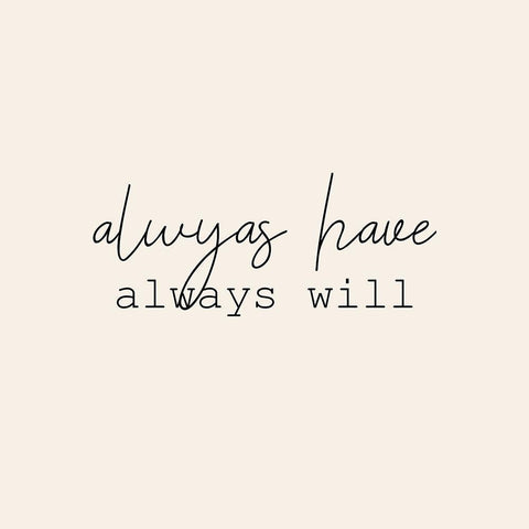Always Love 2 White Modern Wood Framed Art Print by Kimberly, Allen