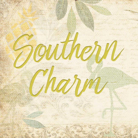 Southern Charm 4 Gold Ornate Wood Framed Art Print with Double Matting by Allen, Kimberly